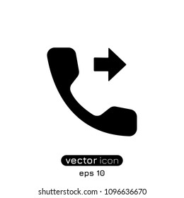 Call Forward Sign Vector Icon Illustration For Web And Mobile Application.Ui/Ux.White Backround.Premium Quality.