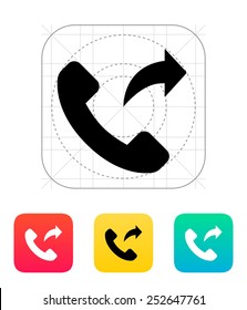 Call forwarding icon. Vector illustration.