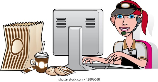 call girl take away cofee