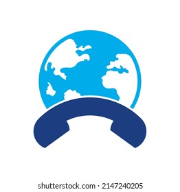 Call Globe Icon Globe Handset Vector Stock Vector (Royalty Free Call Globe Icon Globe Handset Vector Stock Vector (Royalty Free