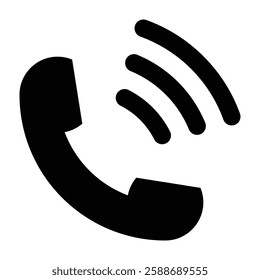 Call Glyph Icon Design For Personal And Commercial Use