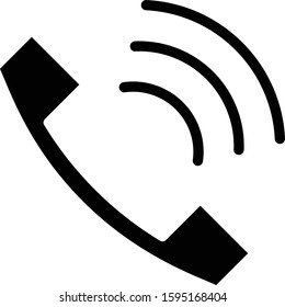 
call glyph icon for web design or mobile applications. 