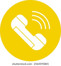 Call Glyph Multi Circle Vector Icon Design