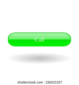 Call green vector button for a site