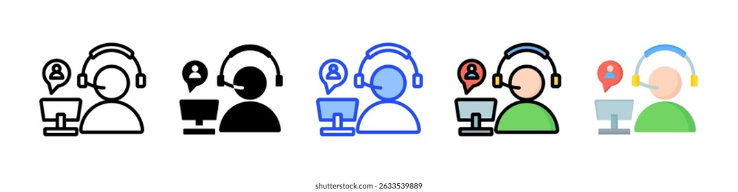 Call Handling Icon Collection With Multiple Styles