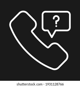 Rufen Sie an, Helpdesk, Support-Symbol, Vektorbild. Kann auch für den Kundendienst verwendet werden. Geeignet für den Einsatz in Web-Apps, mobilen Apps und Printmedien.