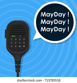 Call Help SOS Mayday by Emergency Amateur Radio Transmitter