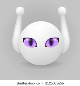 I call him Pashka, you can call it your own. Its modern realistic bot avatar with shadow in white color isolated on gray background. Chat bots template for an artificial intelligence account.