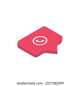 Call icon button on social media