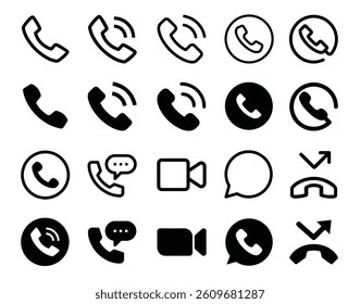 Call Icon, Cellphone Icon, Smartphone Icon, Contact Icon Vector