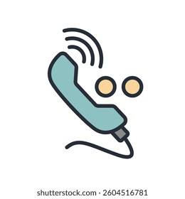 call icon collection .design style with background