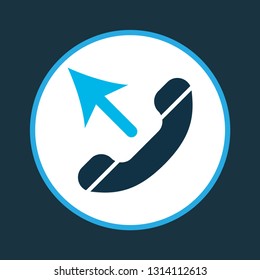 Call icon colored symbol. Premium quality isolated outgoing element in trendy style.