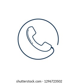 Call Icon Comunication Symbol Logo Template