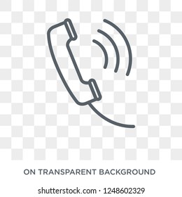 Call icon. Call design concept from Communication collection. Simple element vector illustration on transparent background.