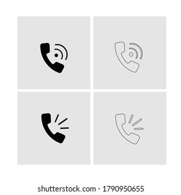 Llamada de diseño de icono de llamada, ilustración de vector de icono de teléfono