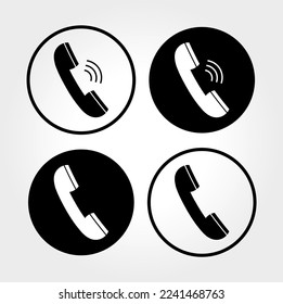 A call icon design. Professional call button vector eps.