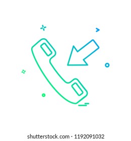 Call icon design vector