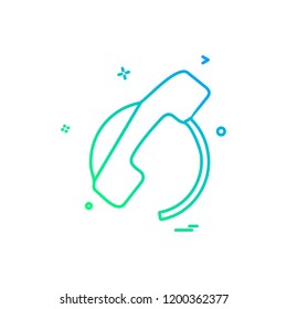 Call icon design vector Call icon design vector