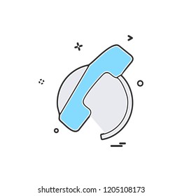 Call icon design vector