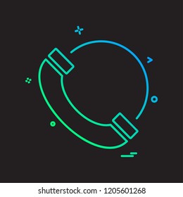 Call icon design vector