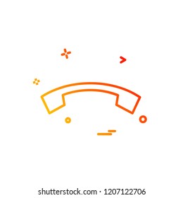 Call icon design vector