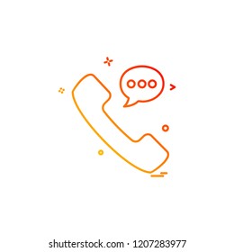 Call icon design vector