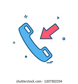 Call icon design vector