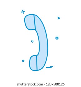 Call icon design vector