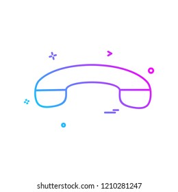 Call icon design vector