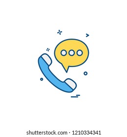 Call icon design vector