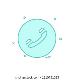Call icon design vector