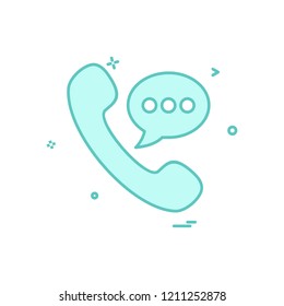 Call icon design vector