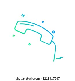 Call icon design vector