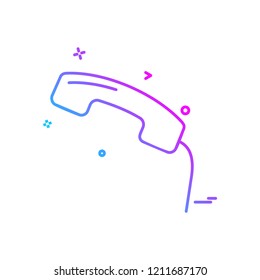 Call icon design vector