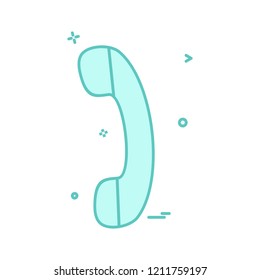 Call icon design vector
