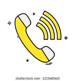 Call icon design vector