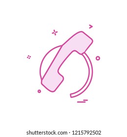 Call icon design vector