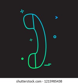 Call icon design vector