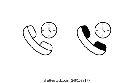 Diseño de icono de llamada con fondo blanco ilustración de stock