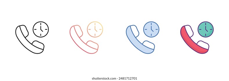 Call-Icon-Design mit weißem Hintergrund Stock-Illustration