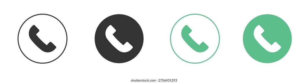 Call icon element for designs