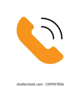 call icon flat outline 