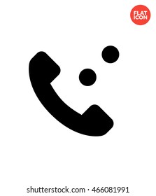 Call Icon Flat Style Isolated Vector Illustration