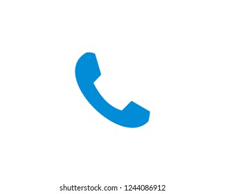 Call icon flat symbol vector