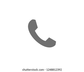 Call icon flat symbol vector