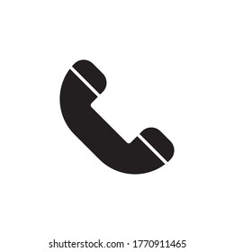 call icon glyph vector illustration black style. isolated on white background