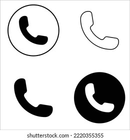 plantilla de diseño gráfico de iconos de llamada