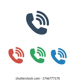 Call icon isolated on white background