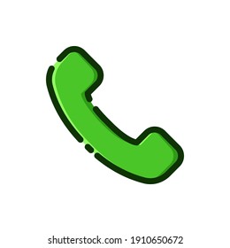icono de llamada aislado en fondo blanco. icono de vector aislado.