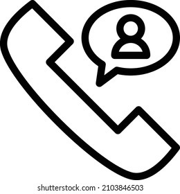 Icono de llamada aislado en fondo blanco. Ilustración vectorial. Eps10. Icono de vector para el diseño y aplicación de sitios web